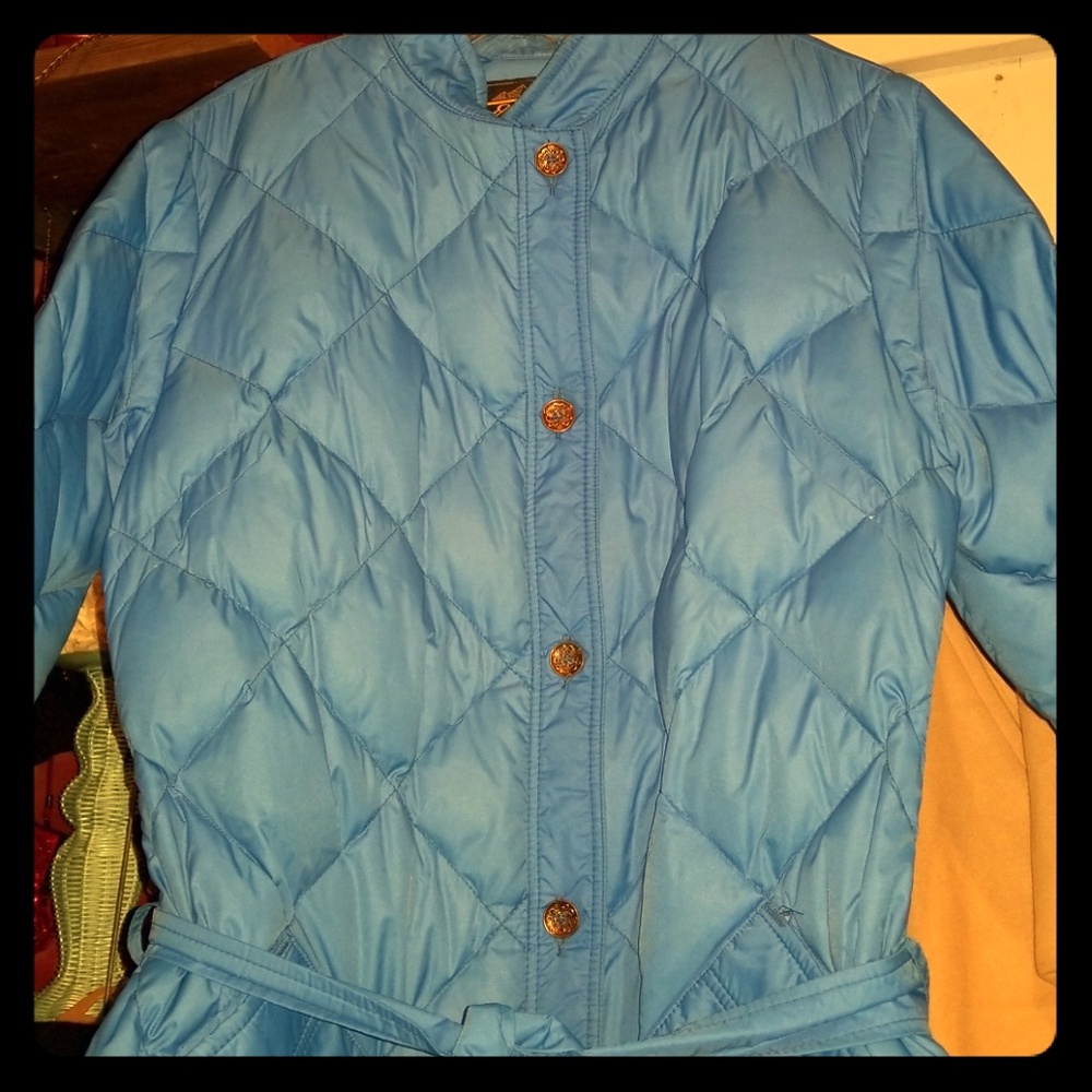 Eddie Bauer puffer trench coat